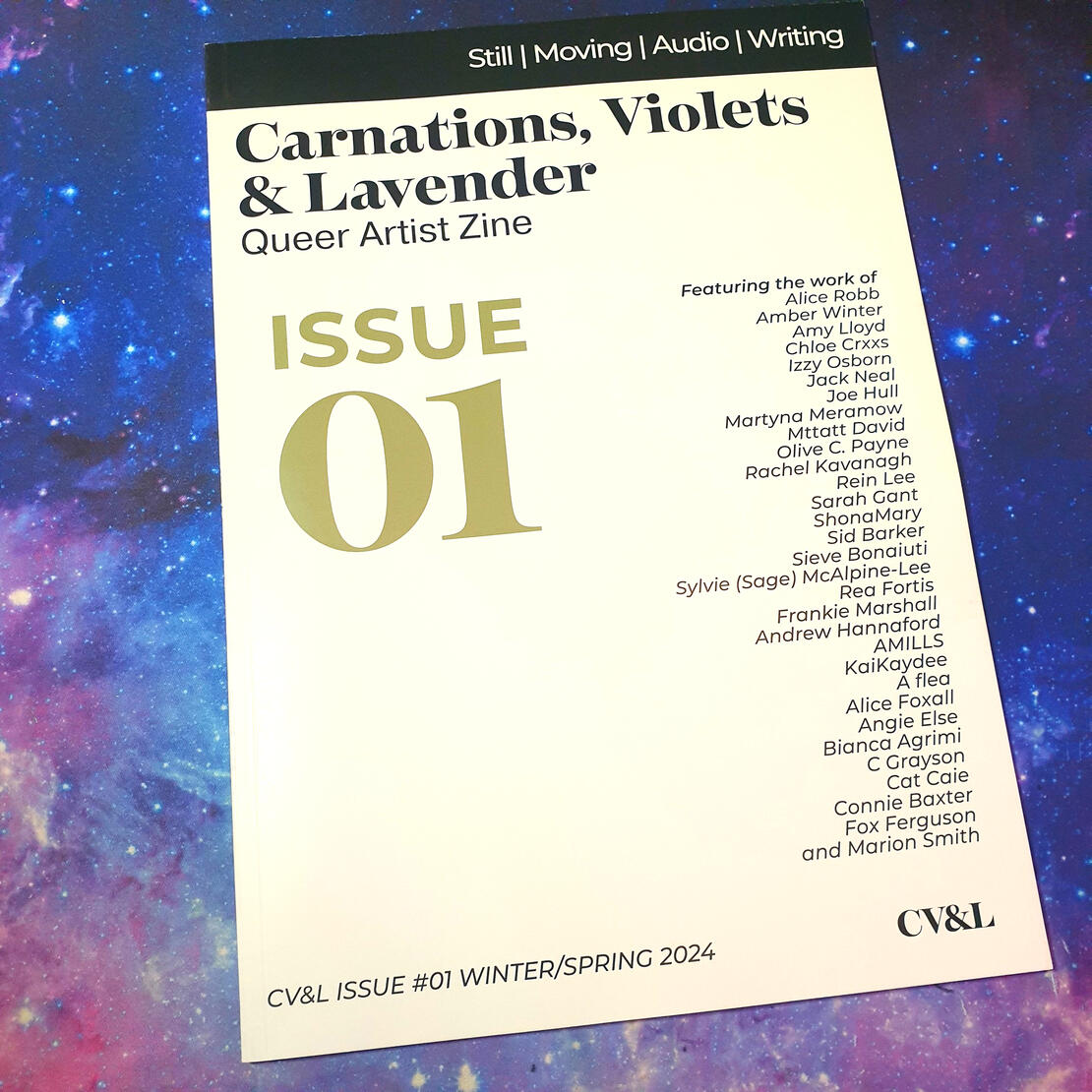 "Carnations, Violets & Lavender" Queer Artist Zine