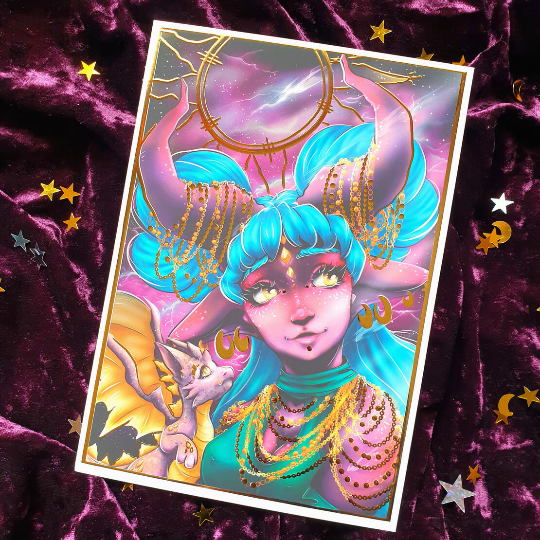 Queen Gold Foiled
